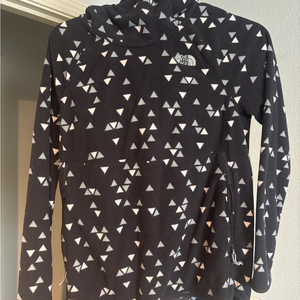 The North Face Black and White Patterned Hoodie